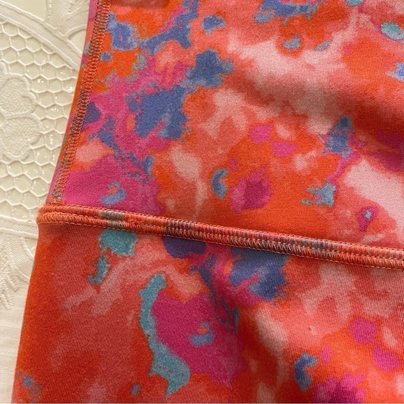 Daily Practice Anthropologie Liana High Rise Printed Leggings Pink Size small - Picture 10 of 11